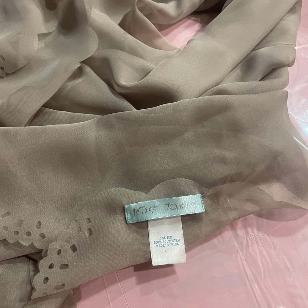 Betsey Johnson Light Brown Sheer Accessory